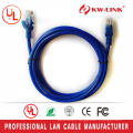 Cable de cobre RJ45, 24AWG Cat5e cable trenzado